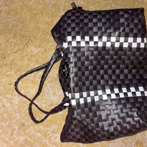 Kate spade basket weave tote large